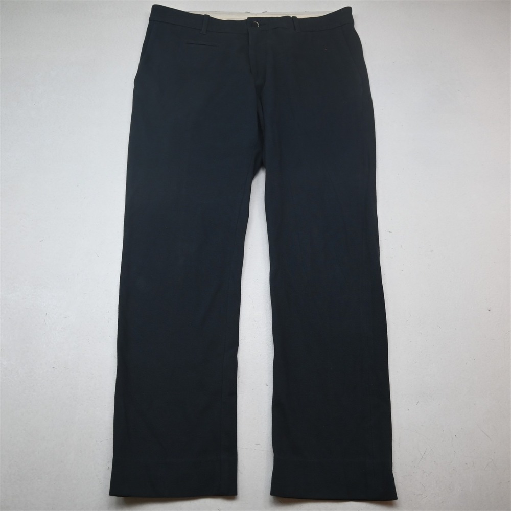 Barena Venezia 36x30 Blue Cotton Flat Front Straight Classic Dress Mens Pants